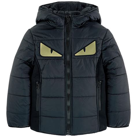 fendi monster reversible jacket|FENDI Reversible black Monster Bug Eye nylon goose down .